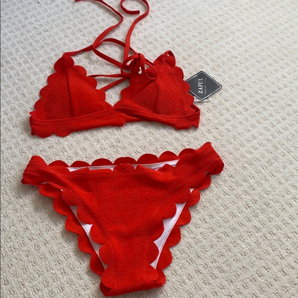 Brand new red zaful bathing suit